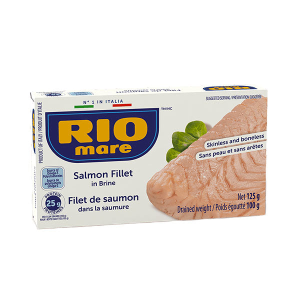 RIO MARE - SALMON FILLETS IN BRINE 125GR
