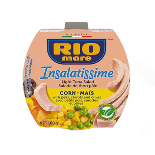 RIO MARE - INSALATISSIMA LIGHT TUNA WITH CORN 18x160 GR