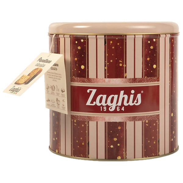 ZAGHIS - PANETTONE TRADITIONALE SCATOLA IN TIN 750GR