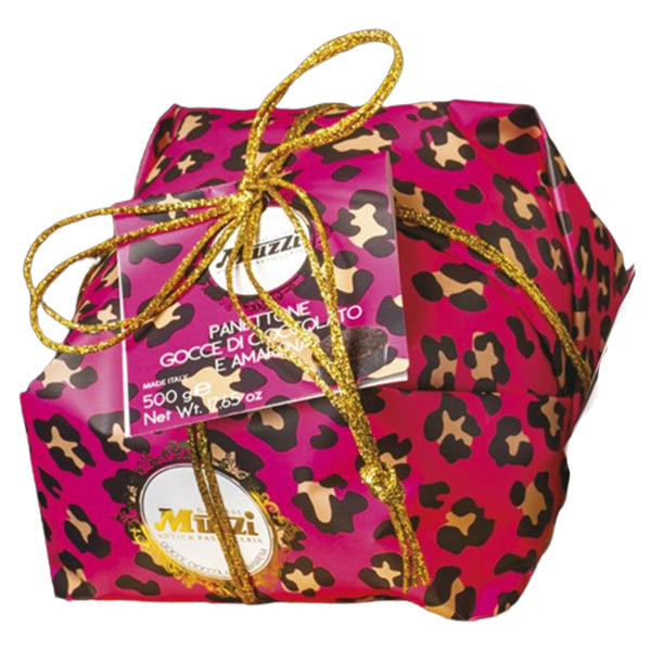 MUZZI - PANETTONE W/ CHOCOLATE CHIPS & BLACKCHERRY 500GR