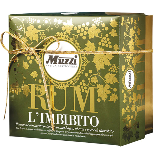 MUZZI - PANETTONE SOAKED IN RUM & CHOC CHIP 500GR
