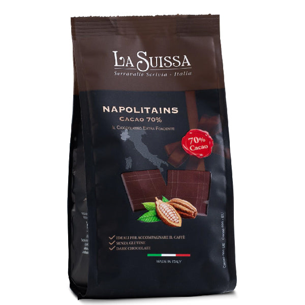 LA SUISSA - NAPOLITAINS DARK CHOCOLATE 70% CACAO 150GR