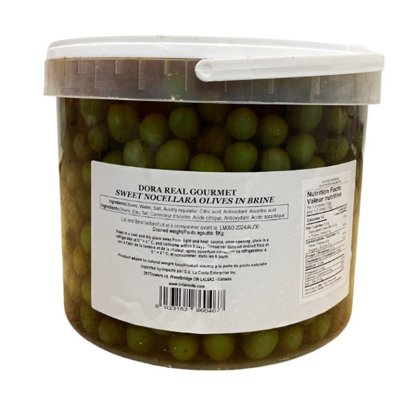 DORA - SWEET SICILIAN NOCELLARE OLIVES 5KG