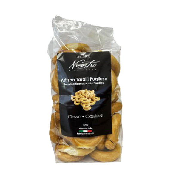 NICASTRO - ARTISAN TARALLI WITH EXTRA VIRGIN OLIVE OIL 300GR