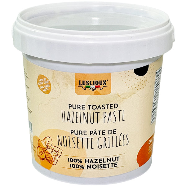 LUSCIOUX - PURE TOASTED HAZELNUT PASTE 9x1 KG