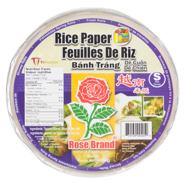 ROSE - RICE PAPER 16CM 09405-0 40x400 GR
