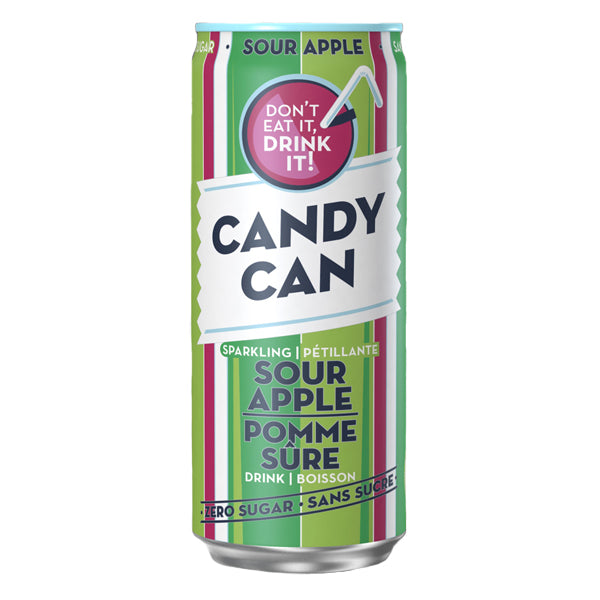 CANDY CAN - SOUR APPLE SPARKLING DRINK 12x330 ML