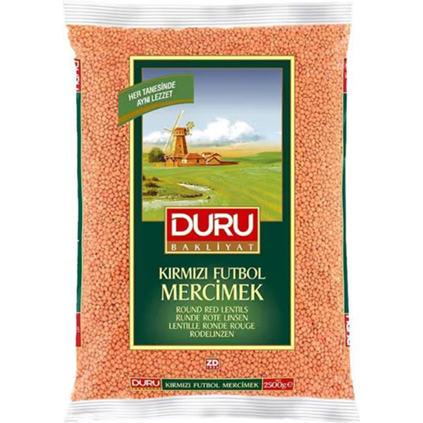 DURU - ROUND RED LENTILS 2KG