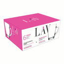LAV - VEGAN 6PK 10 1/4oz GLASS MUG EA