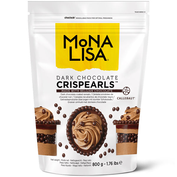 MONA LISA - DARK CHOCOLATE CRISPEARLS 800GR
