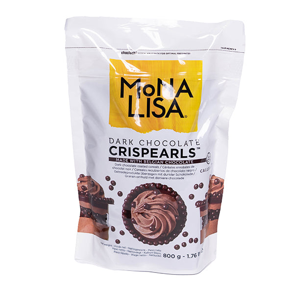 MONA LISA - DARK CHOCOLATE CRISPEARLS 800GR