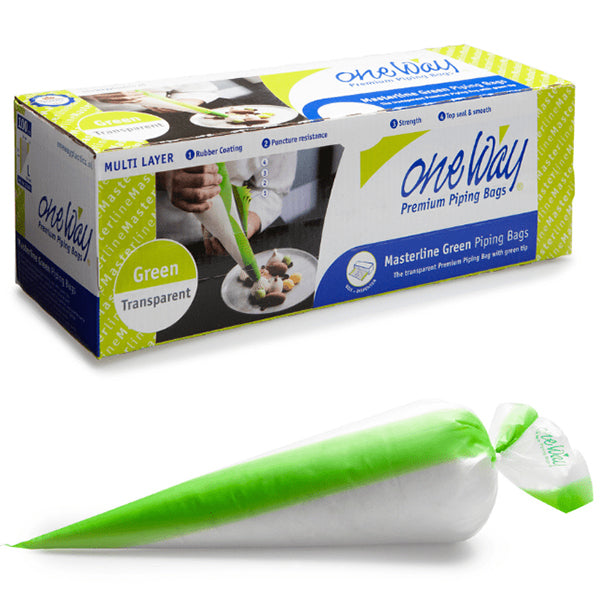 ONE WAY - MASTERLINE GREEN  21in PIPING BAGS 4x100 EA