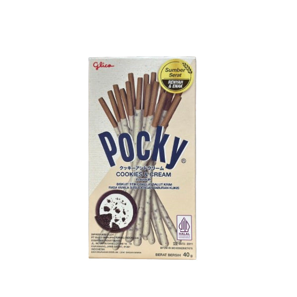 POCKY - BISCUIT COOKIES & CREAM 10x40 GR