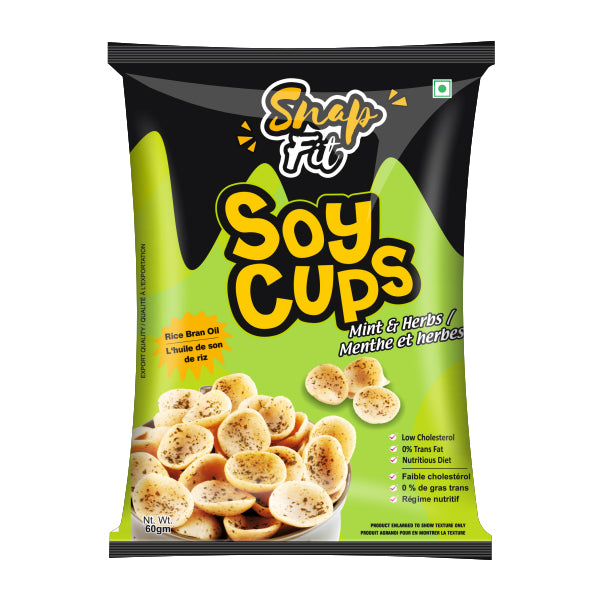 SNAPFIT - SOY CUPS MINT AND HERBS 60GR