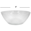 HOUSEWARE - DOT GLASS BOWL 9IN