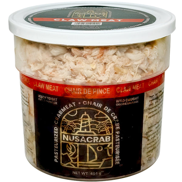 NUSACRAB - PASTEURIZED CRAB CLAW MEAT 454GR