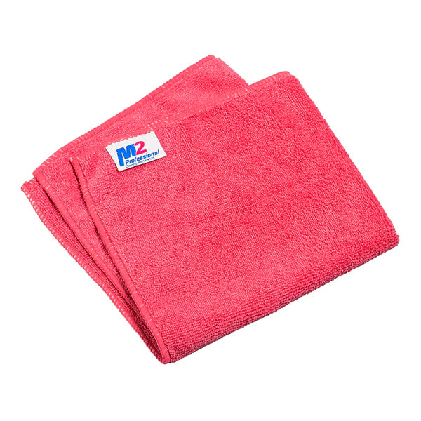 M2 - MICROFIBRE CLOTH 16x16 RED 10x12 EA