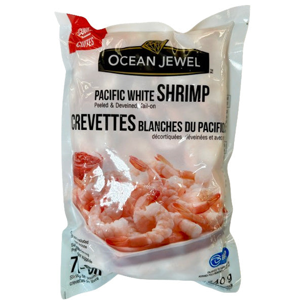 OCEAN JEWEL - 71-90 COOKED TAIL ON SHRIMP 340GR