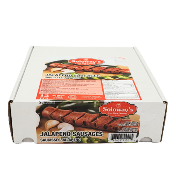 SOLOWAYS - JALAPENO SAUSAGES 8" 12EA