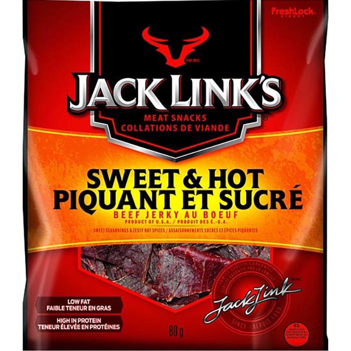 JACK LINKS - SWEET& HOT BEEF JERKY 80GR