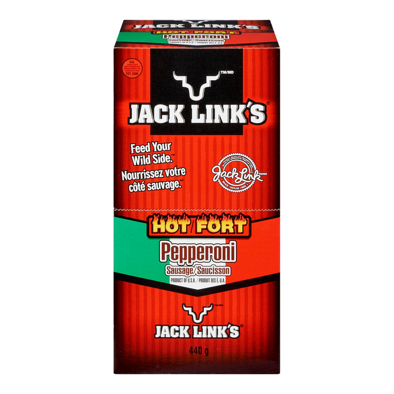 JACK LINKS - HOT PEPPERONI STICKS 20x22 GR
