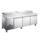 CANCO - TRIPLE DOOR 92" REFRIGERATED PIZZA PREP TABLE EA
