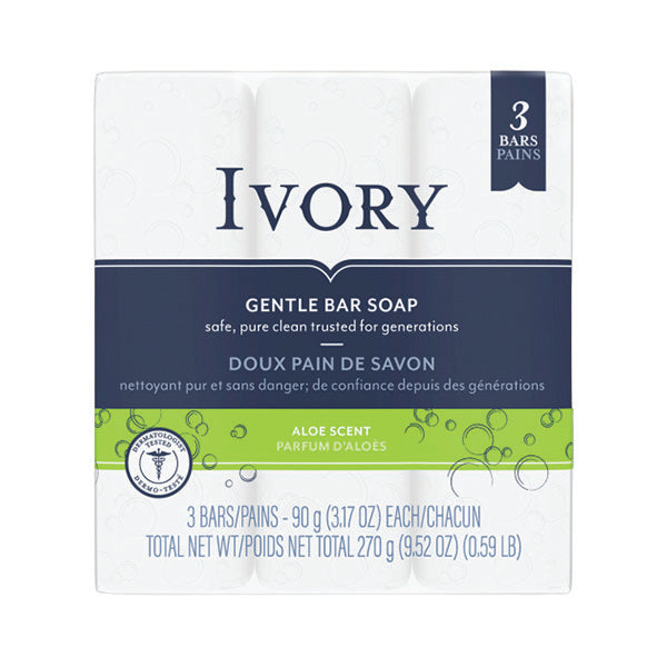 IVORY - CLEAN ALOE SCENT BARS 3x90 GR