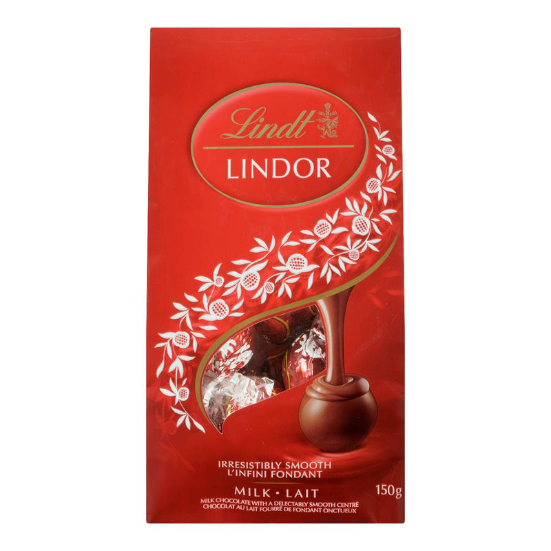 LINDT - LINDOR MILK CHOCOLATE BAG 150GR