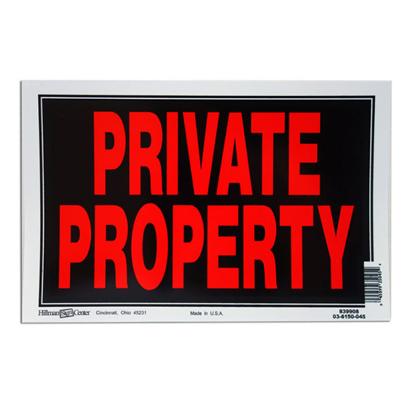 LINK - PRIVATE PROPERTY SIGN EA