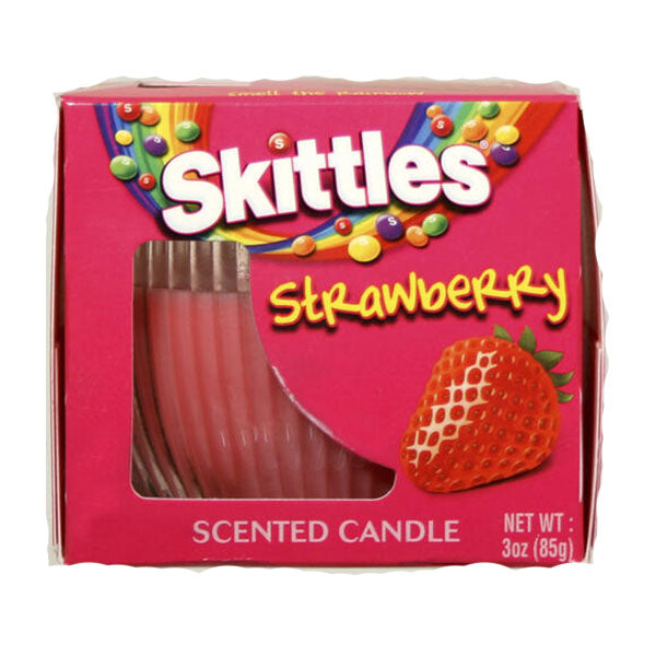 SKITTLES - SCENTED CANDLES STRAWBERRY 85GR