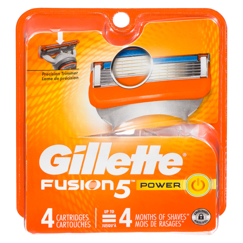 GILLETTE - POWER FUSION (FIVE) BLADES 4EA