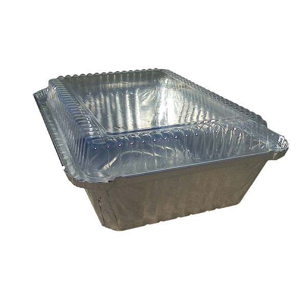 WESTERN PLASTICS - 4LB OBLONG FOIL CONTAINER DOME LIDS 250EA