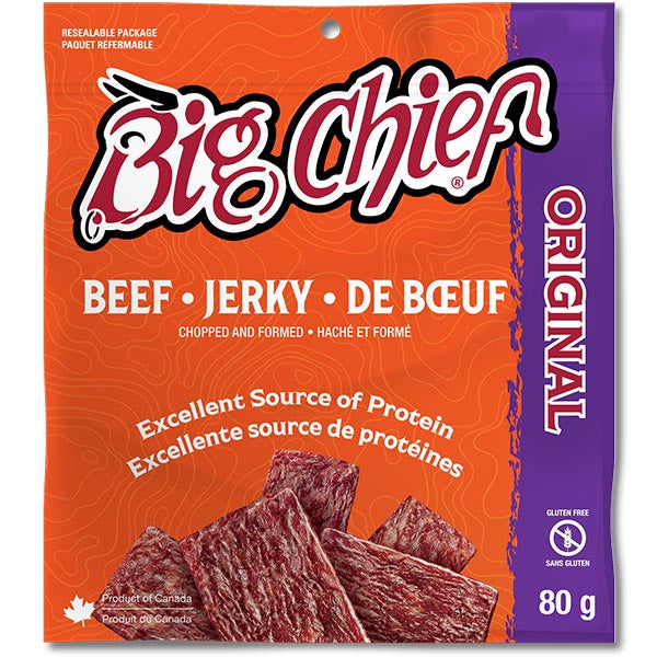 BIG CHIEF - ORIGINAL BEEF JERKY 80GR
