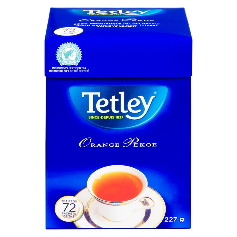 TETLEY - ORANGE PEKOE TEA BAGS 72EA