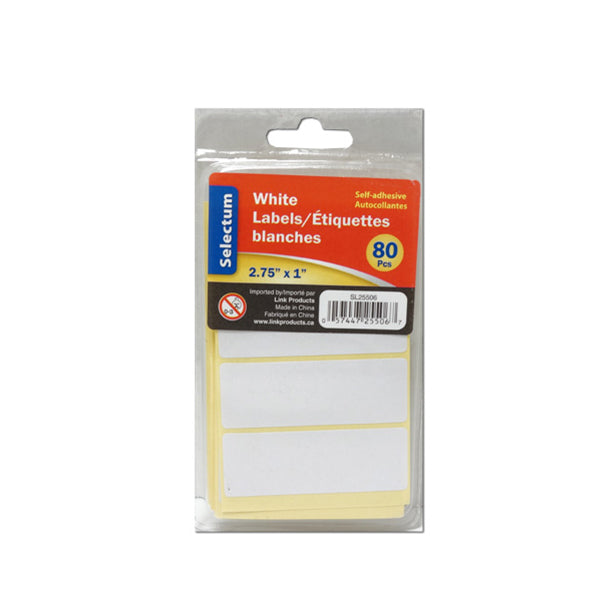 LINK - WHITE SELF ADHESIVE LABEL 2.75X1 1EA