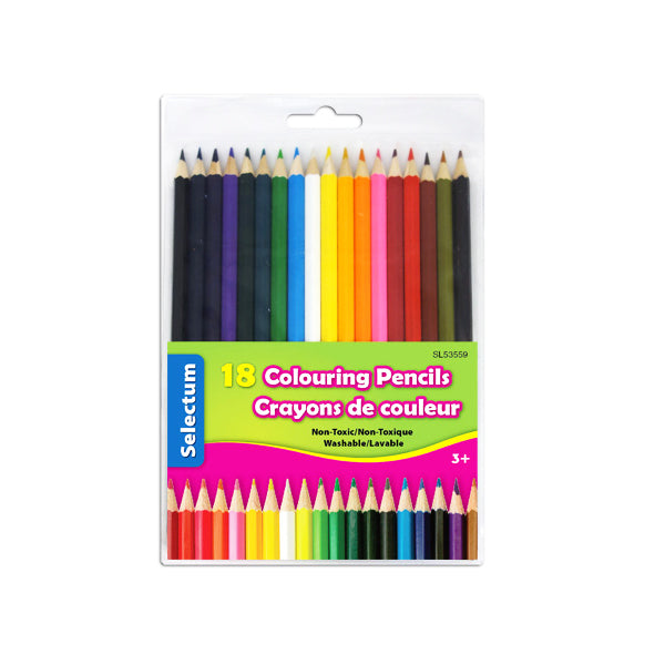 SELECTUM - 18 COLORING PENCILS EA