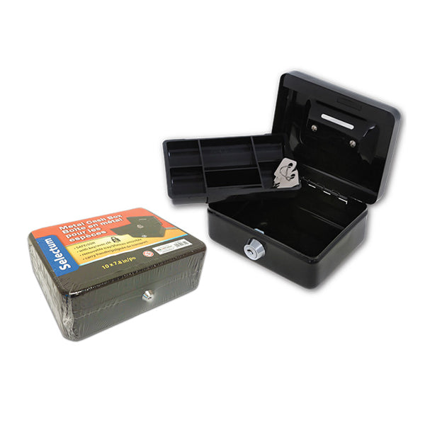 SELECTUM - MEDIUM METAL CASH BOXES EA