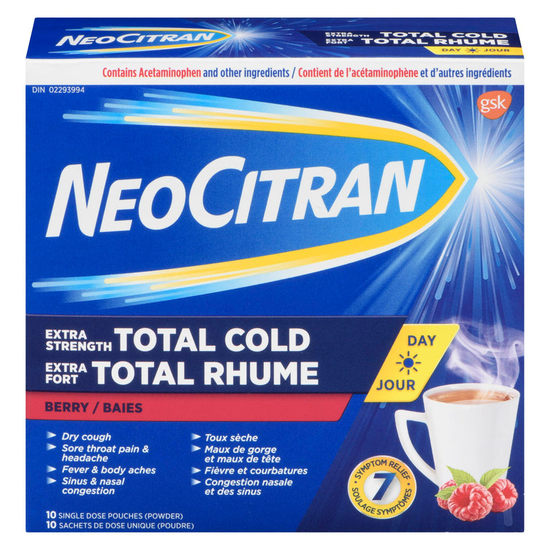 NEO CITRAN - ES EXTRA STRENGTH TOTAL COLD DAY BERRY SINGLEDOSE 10 CT