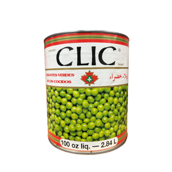 CLIC - GREEN PEAS COOKED DRY 100OZ