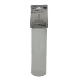 RESTO - 12oz CLEAR SQUEEZE BOTTLE WITH LID EA