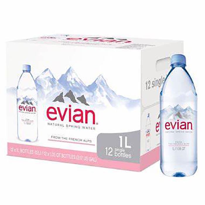 EVIAN - SPRING WATER PET 12x1LT