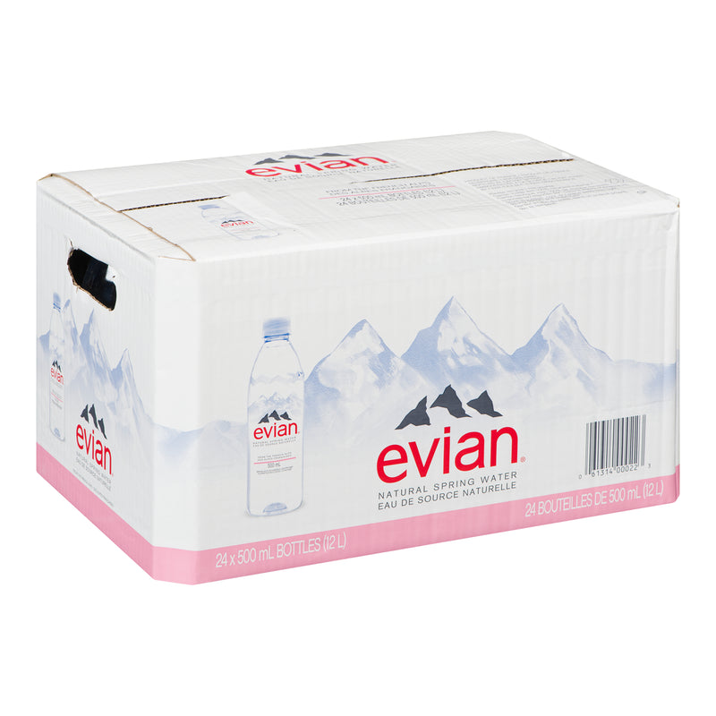 EVIAN - SPRING WATER PLASTIC 24x500 ML