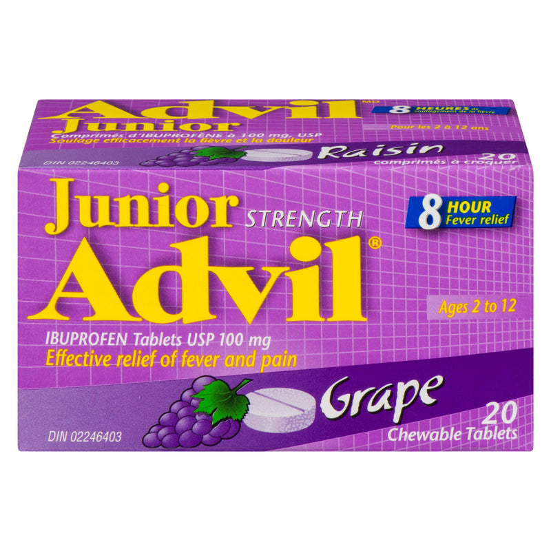 ADVIL - JUNIOR STRENGTH GRAPE 20EA
