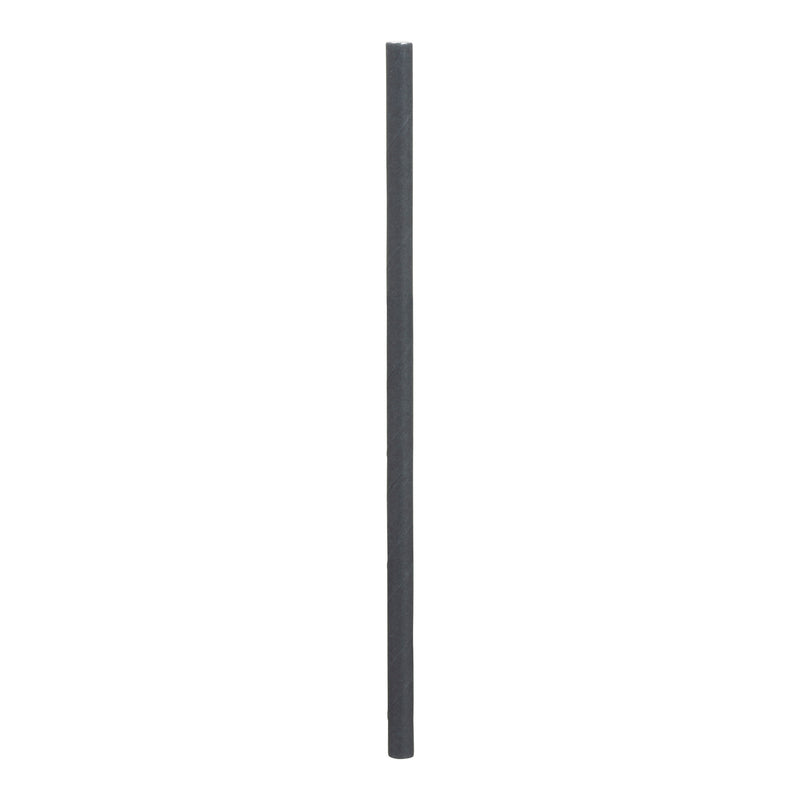 STONESTRAW - 6" SOLID BLACK COCKTAIL PAPER STRAW 500EA