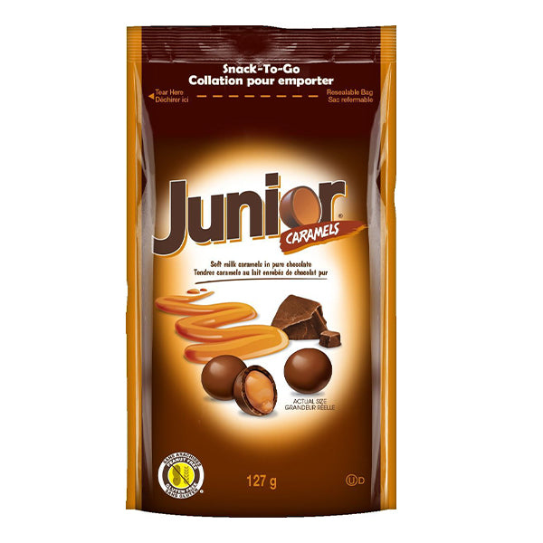TOOTSIE ROLL - JUNIOR CARAMELS SNACK TO GO 127GR