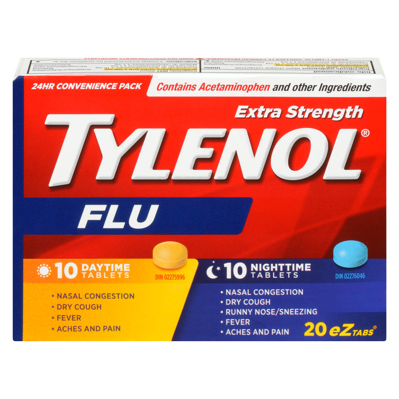 TYLENOL - FLU X EXTRA STR DAY/ NIGHT TABS 20EA