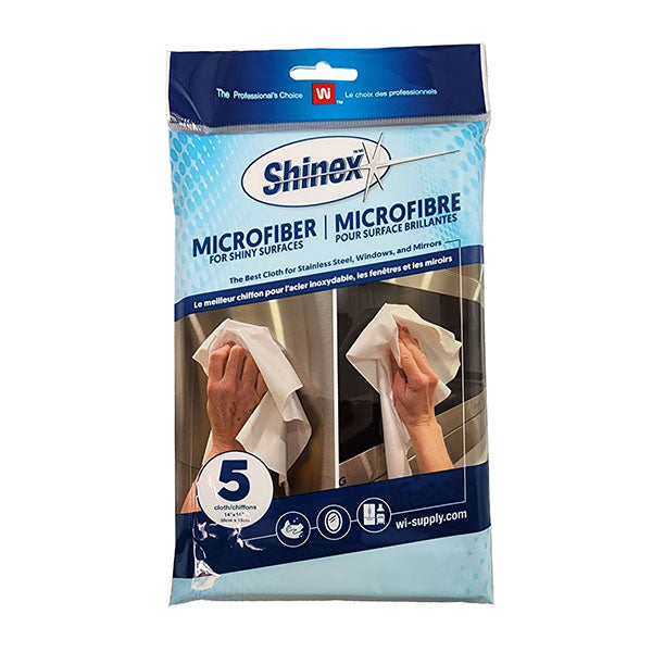 SHINEX - NON-WOVEN MICROFIBER CLOTH 5PK