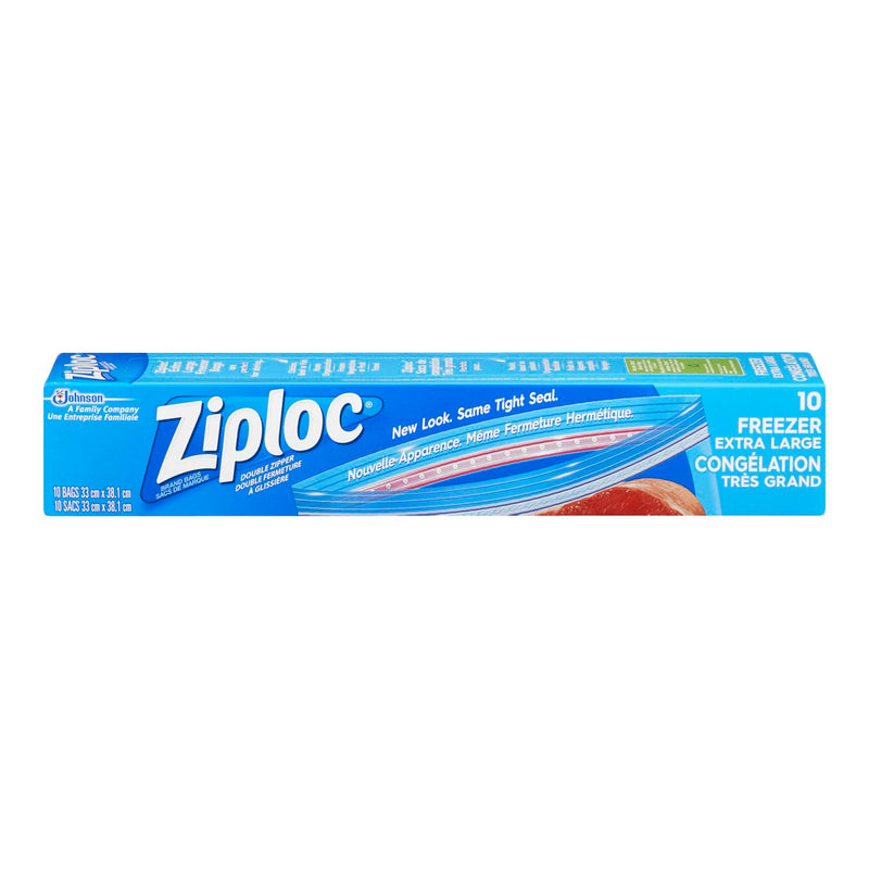ZIPLOC -  FREEZER BAGS EXTRA LARGE 10EA