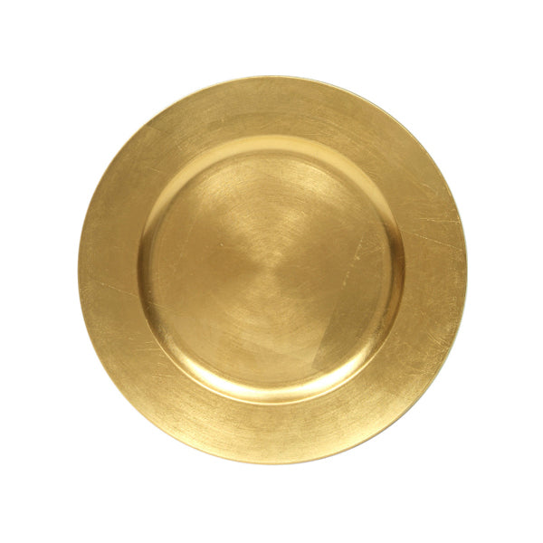 STANDA - CHARGER PLATE 13IN PLAIN GOLD 1EA