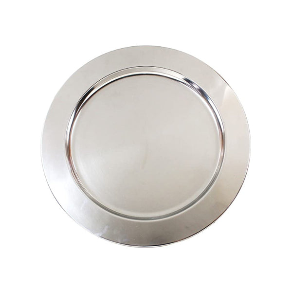 STANDA - CHARGER PLATE 13IN PLAIN SILVER 1EA